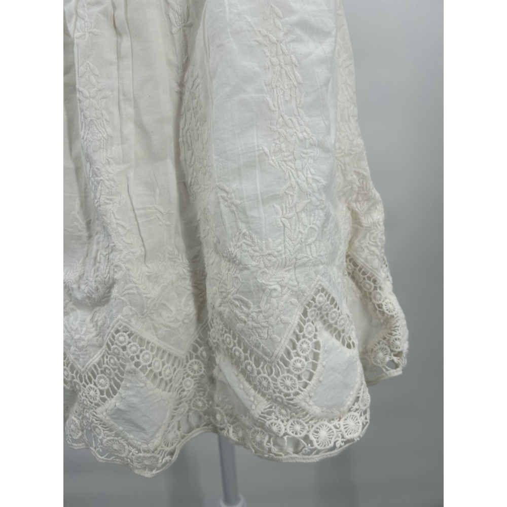 Women's Lcd Luxe Essentials Denim Dress, Size L, White, One Shoulder - Picture 3 of 6